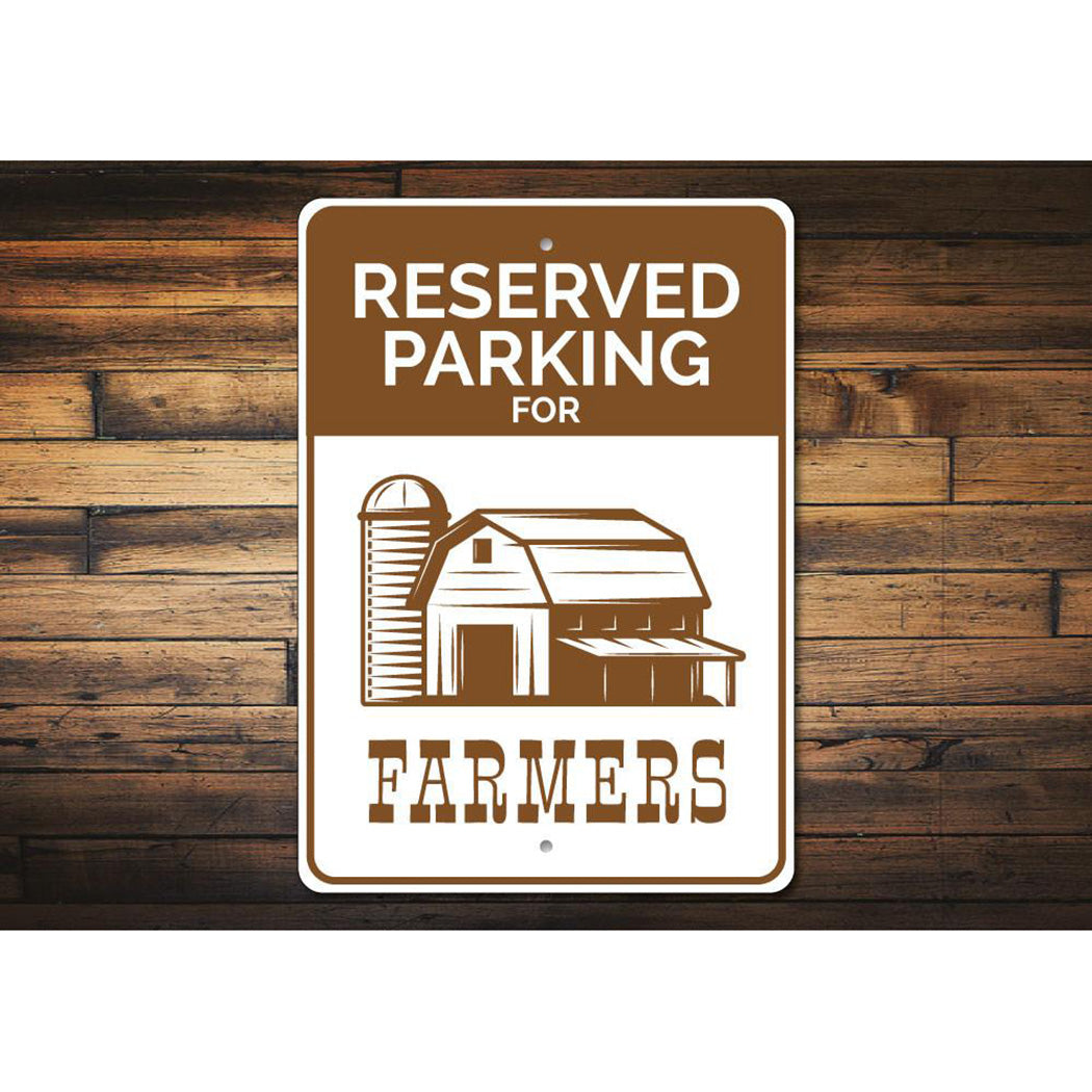 Farmer Parking Sign