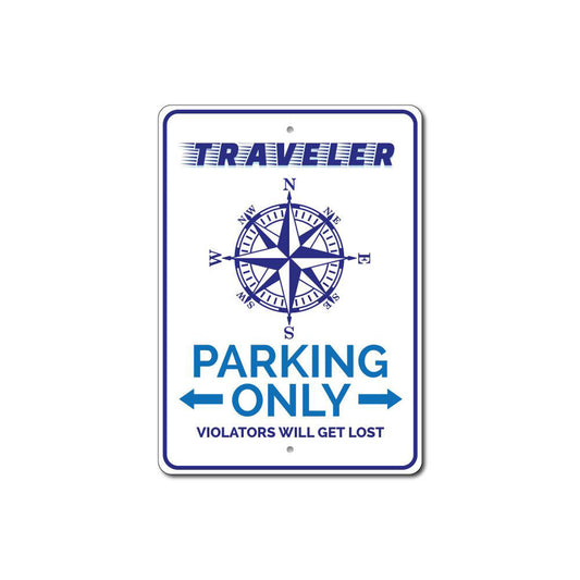 Traveller Parking Sign