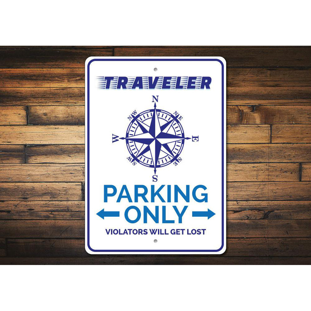 Traveller Parking Sign