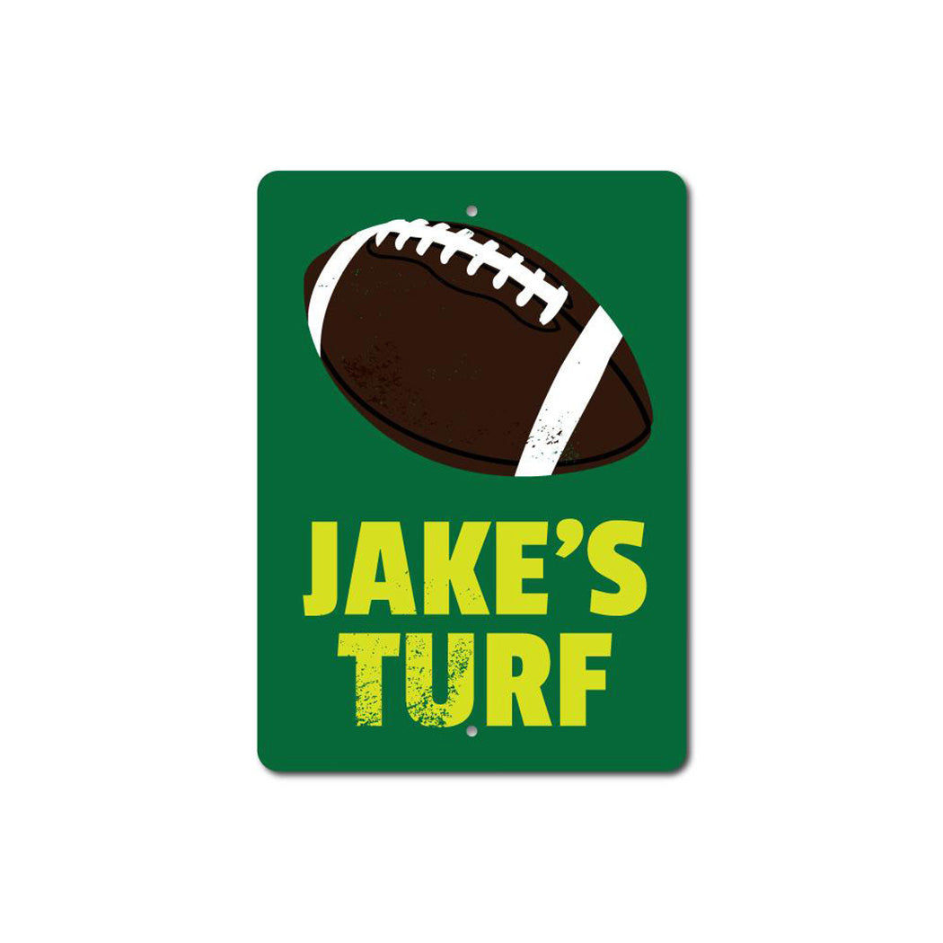 Turf Metal Sign