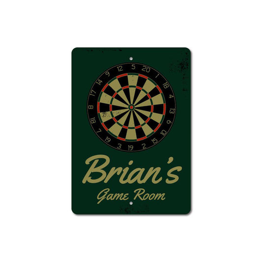 Dart Board Metal Sign