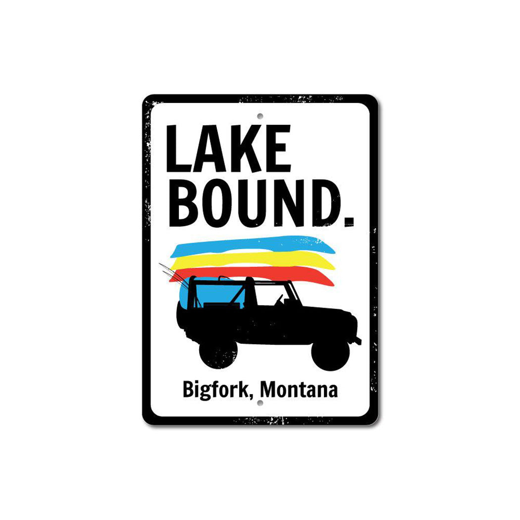 Lake Bound Sign