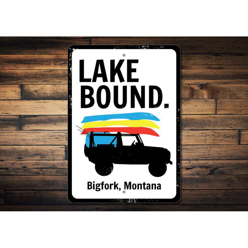 Lake Bound Sign