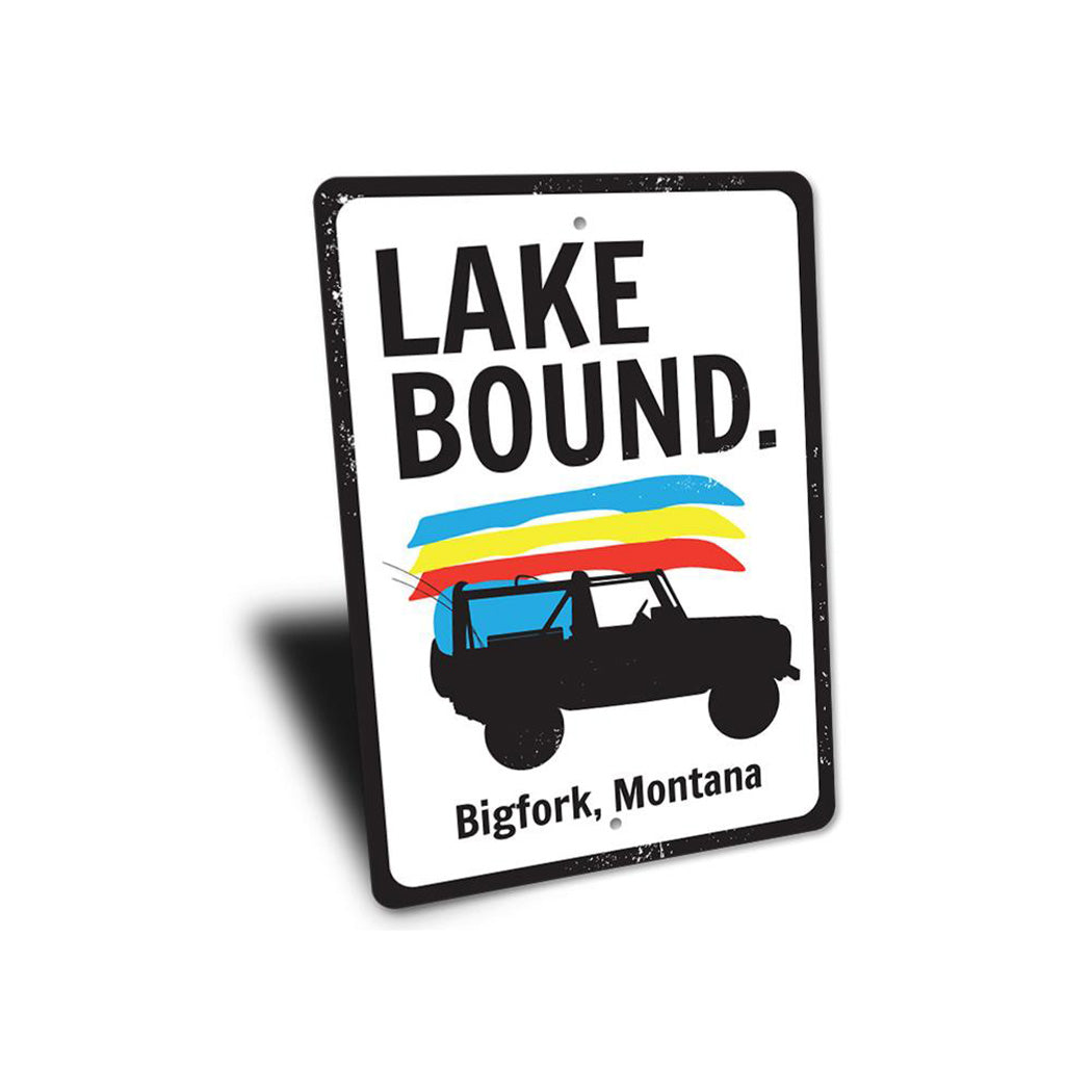 Lake Bound Sign