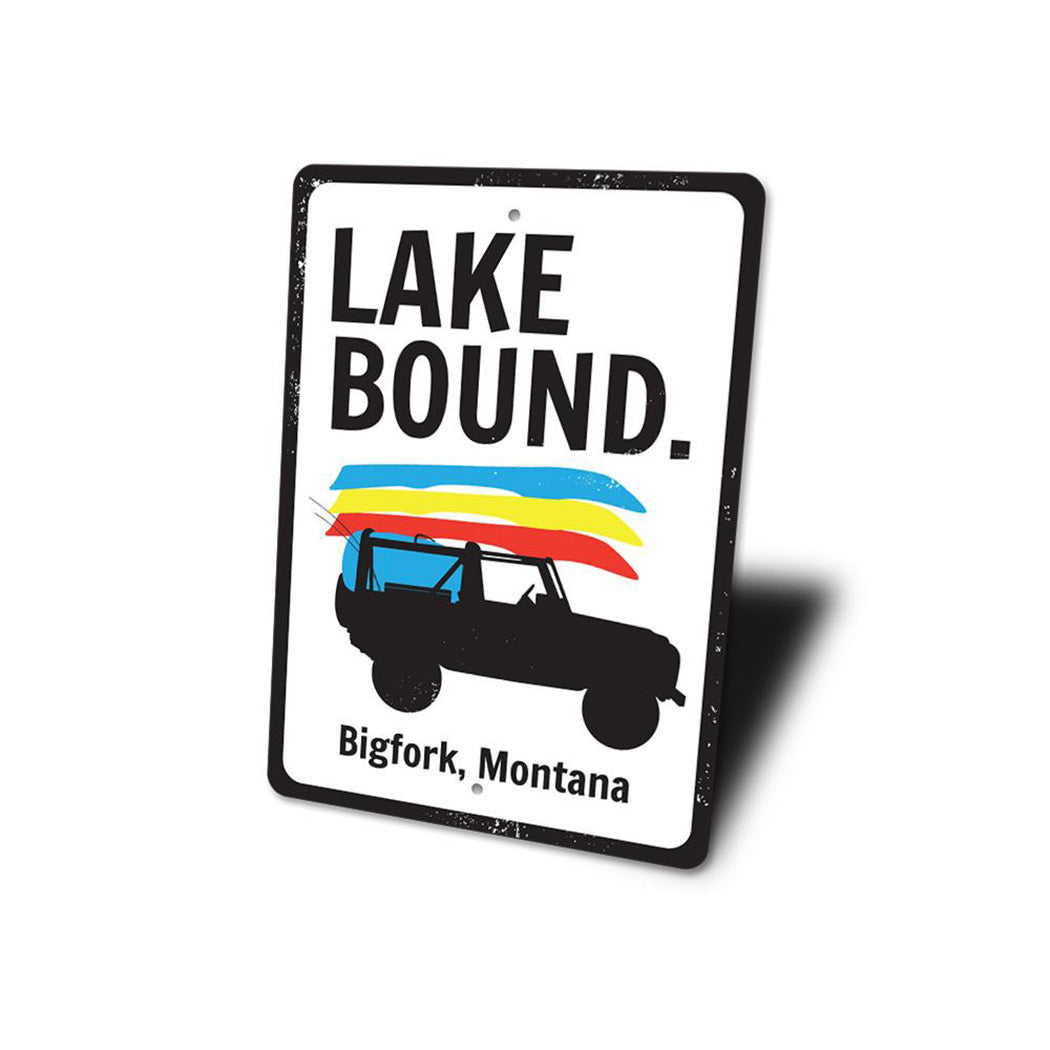 Lake Bound Sign