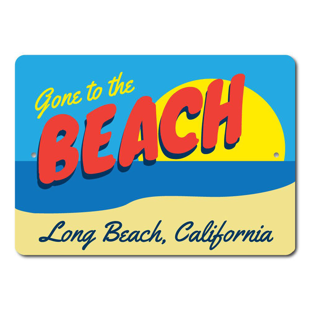 Beach Scene Sign