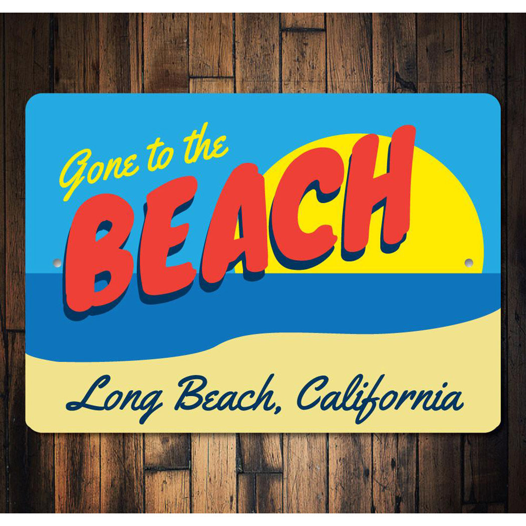 Beach Scene Sign