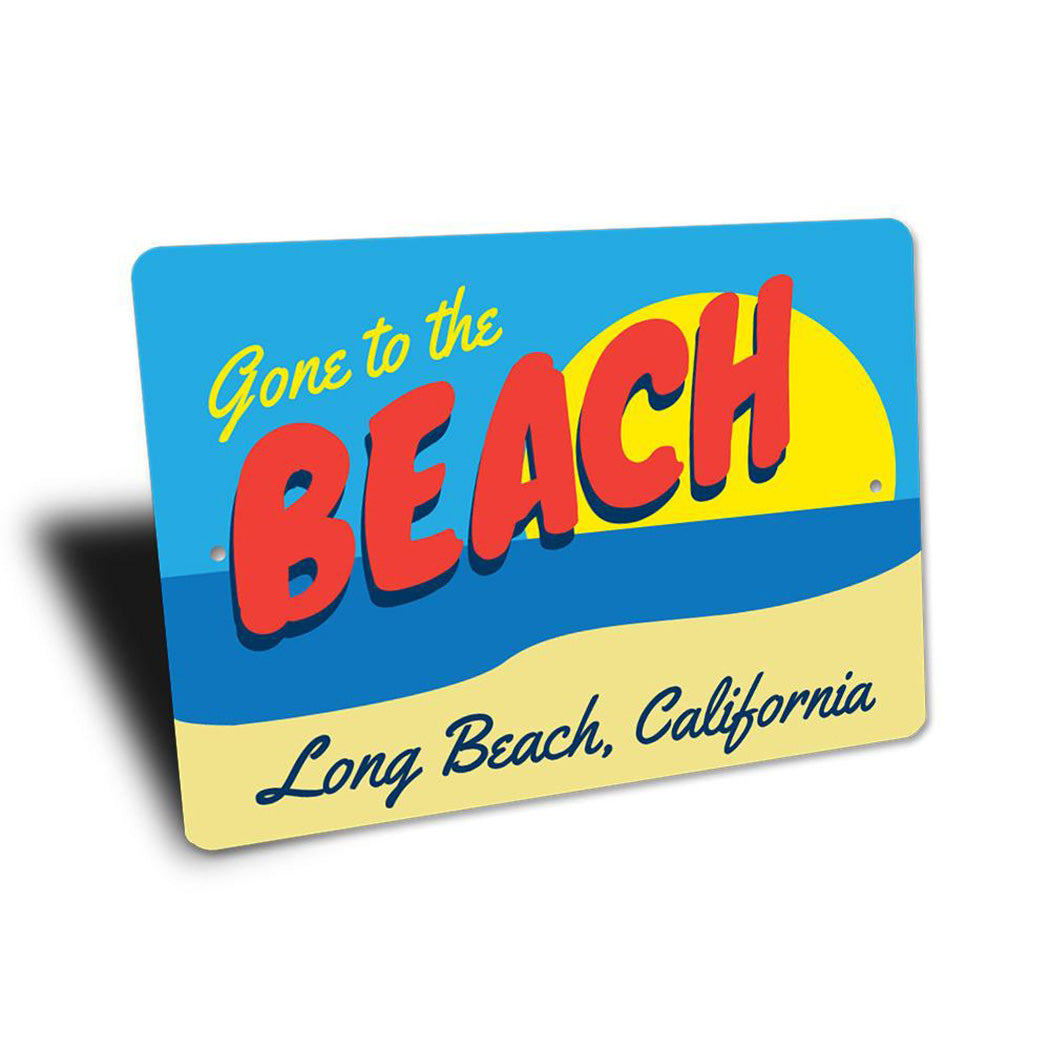 Beach Scene Sign