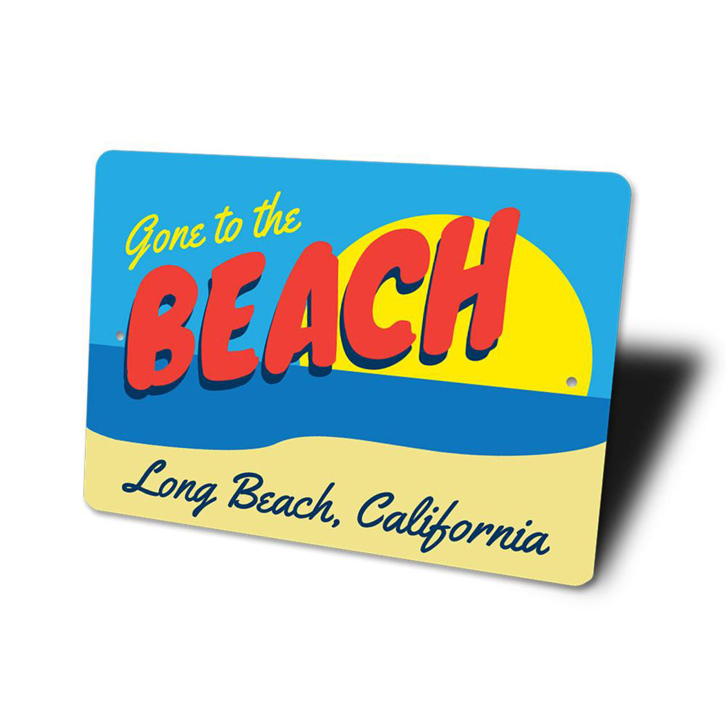 Beach Scene Sign