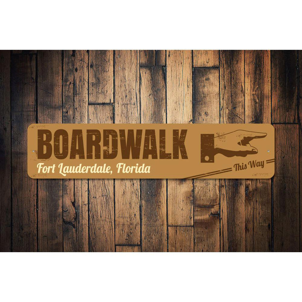 Boardwalk Direction Sign