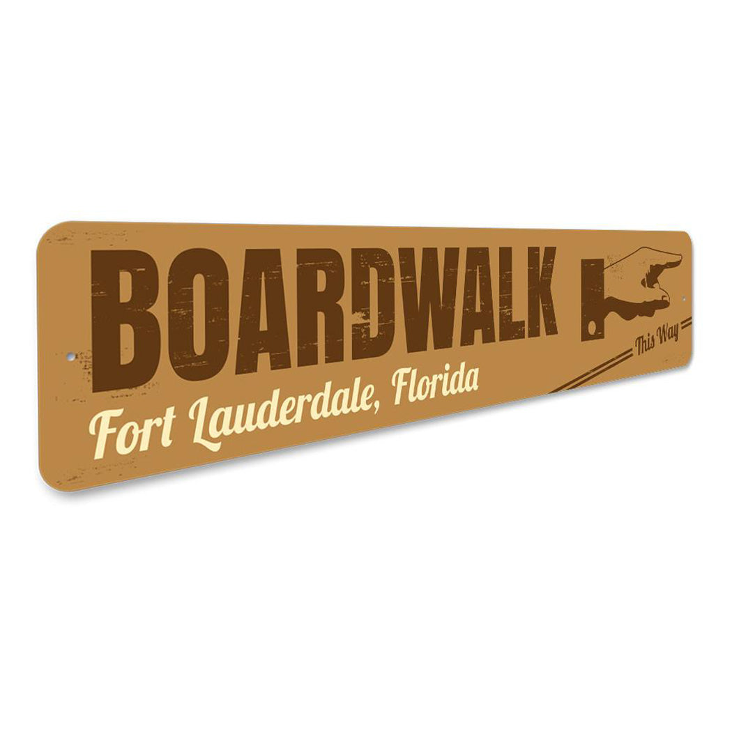 Boardwalk Direction Sign