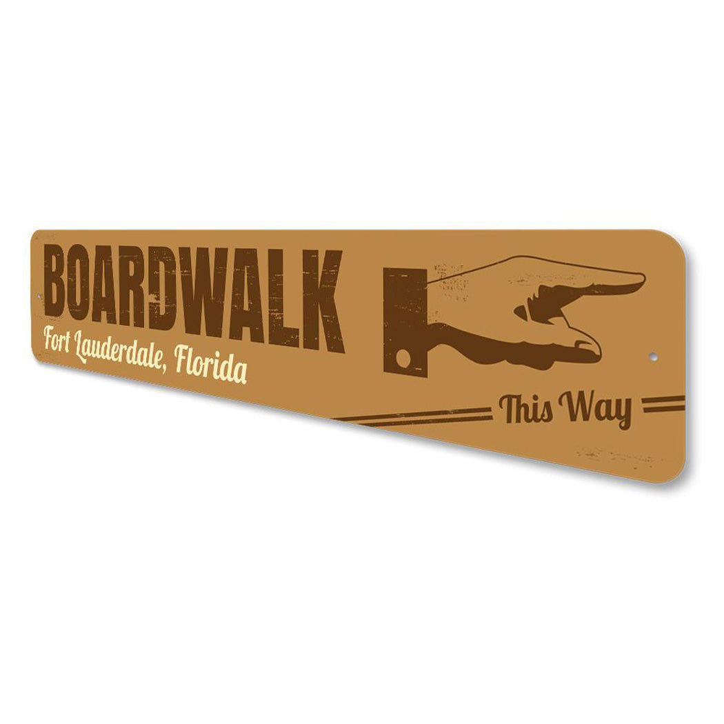 Boardwalk Direction Sign