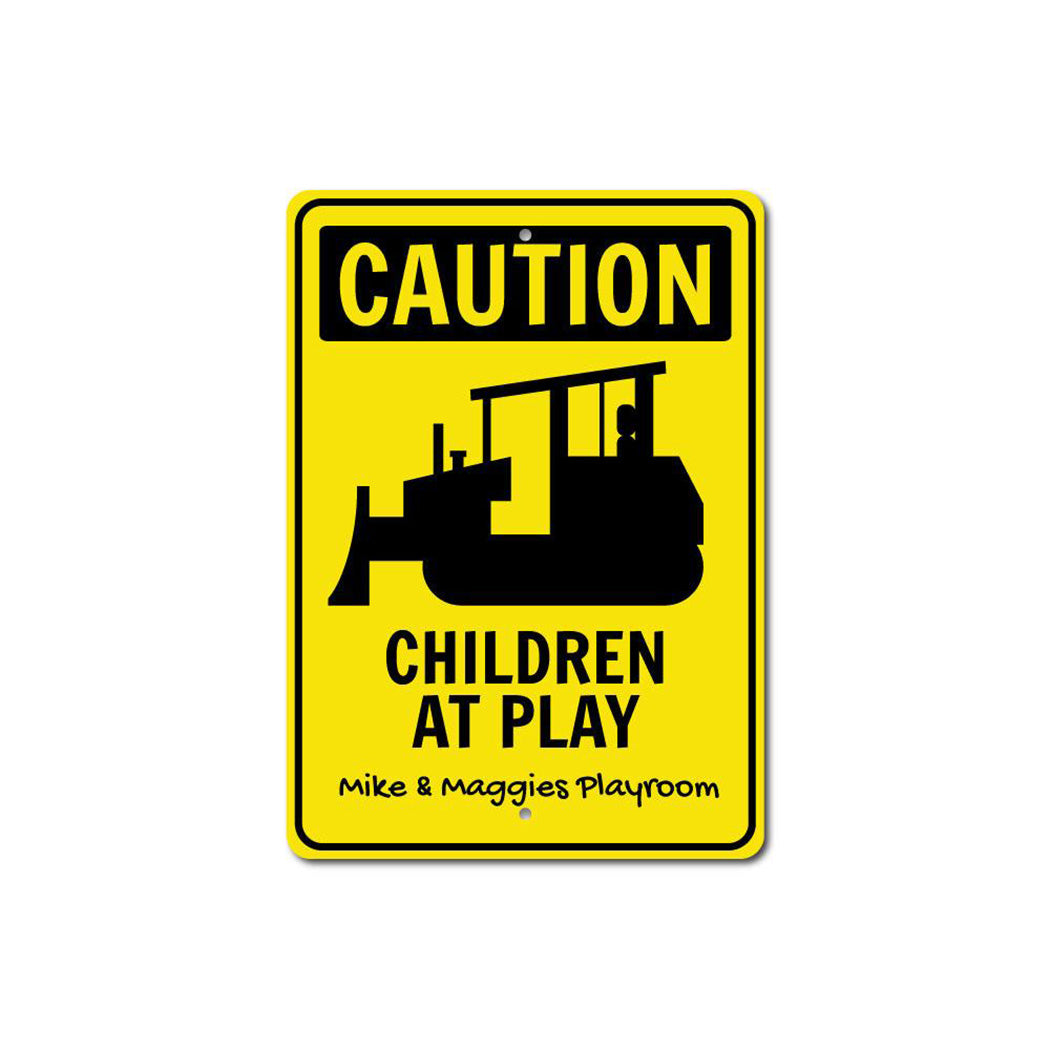 Caution Playroom Sign