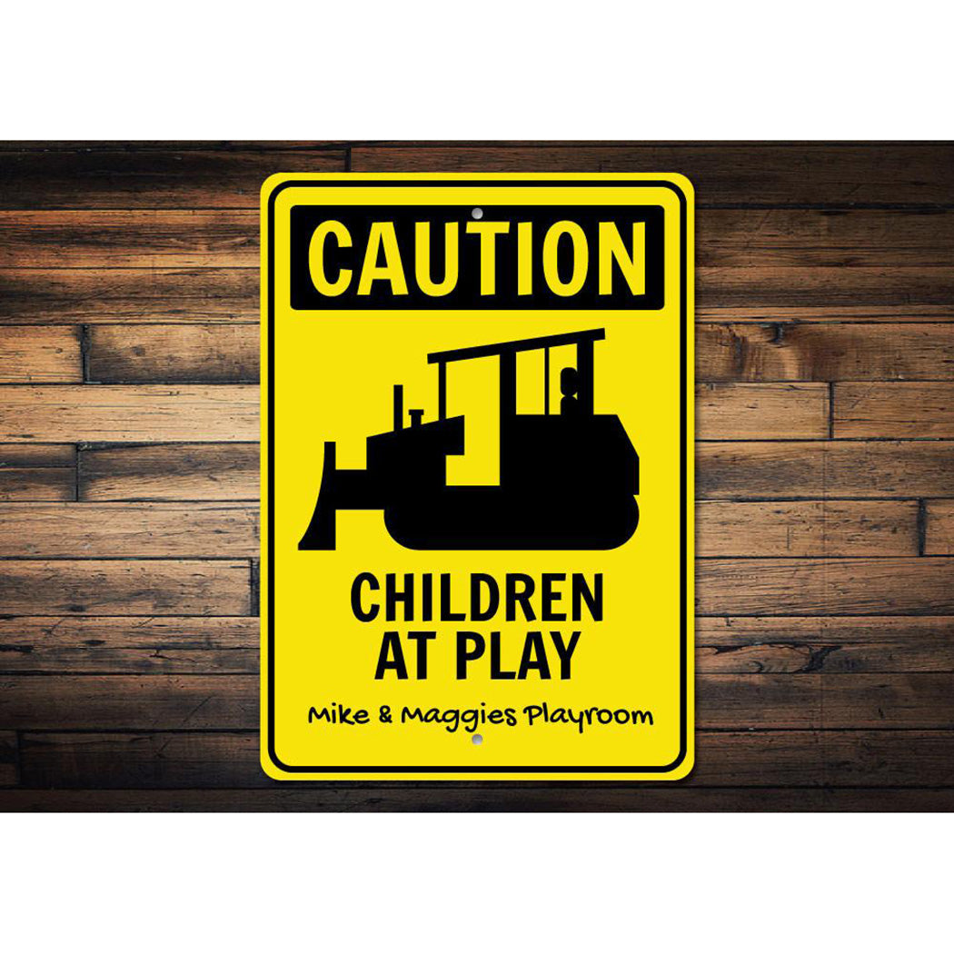 Caution Playroom Sign