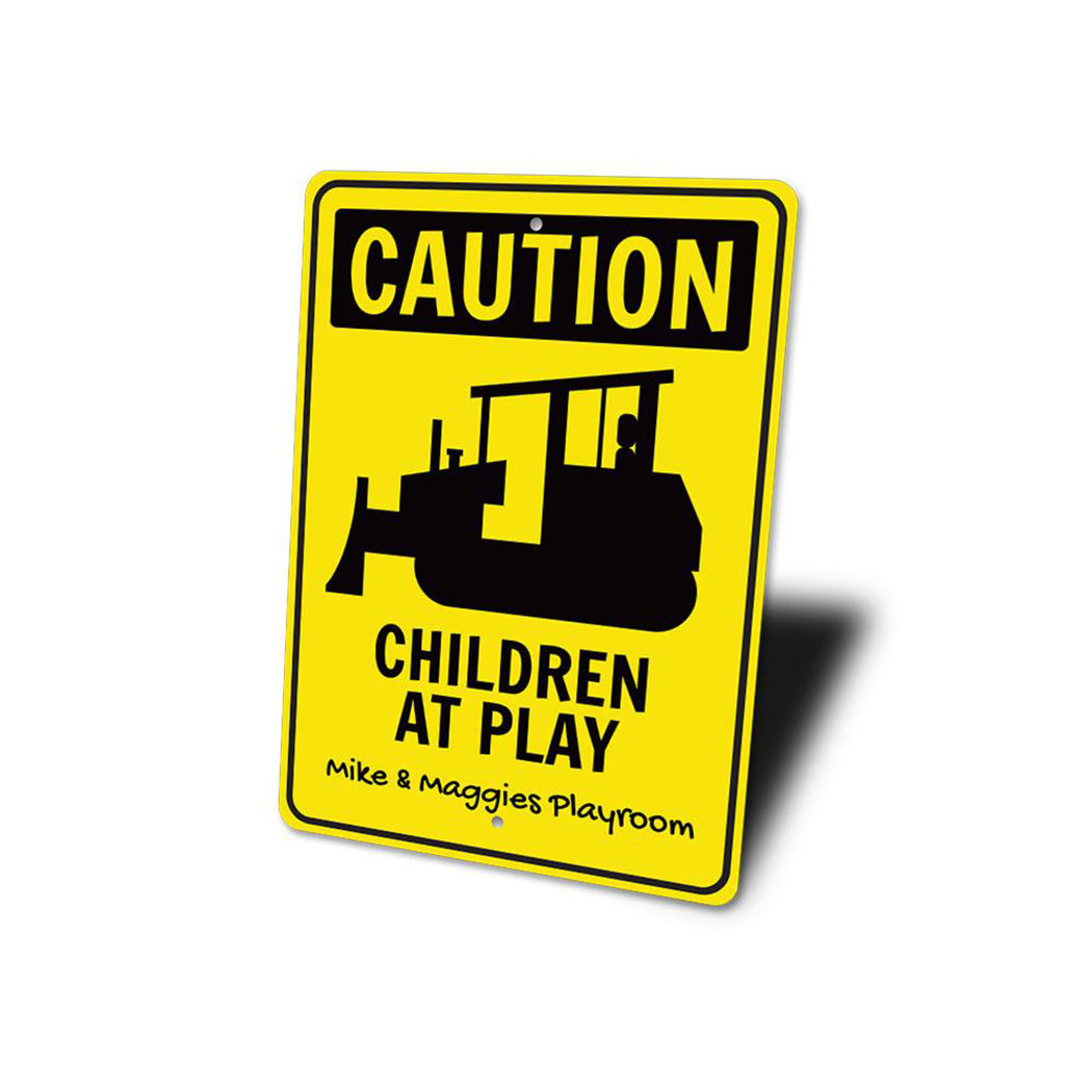 Caution Playroom Sign