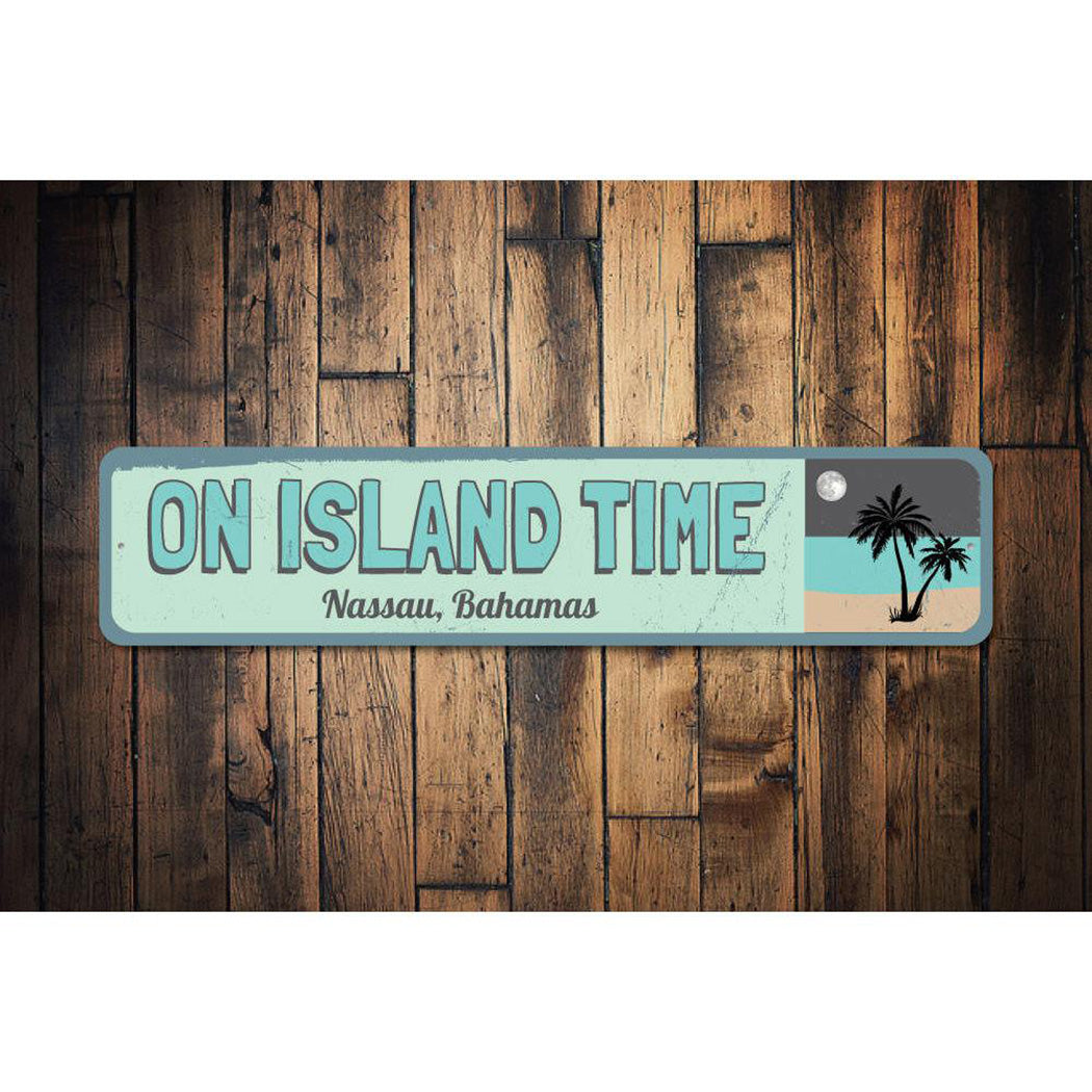 On Island Time Sign