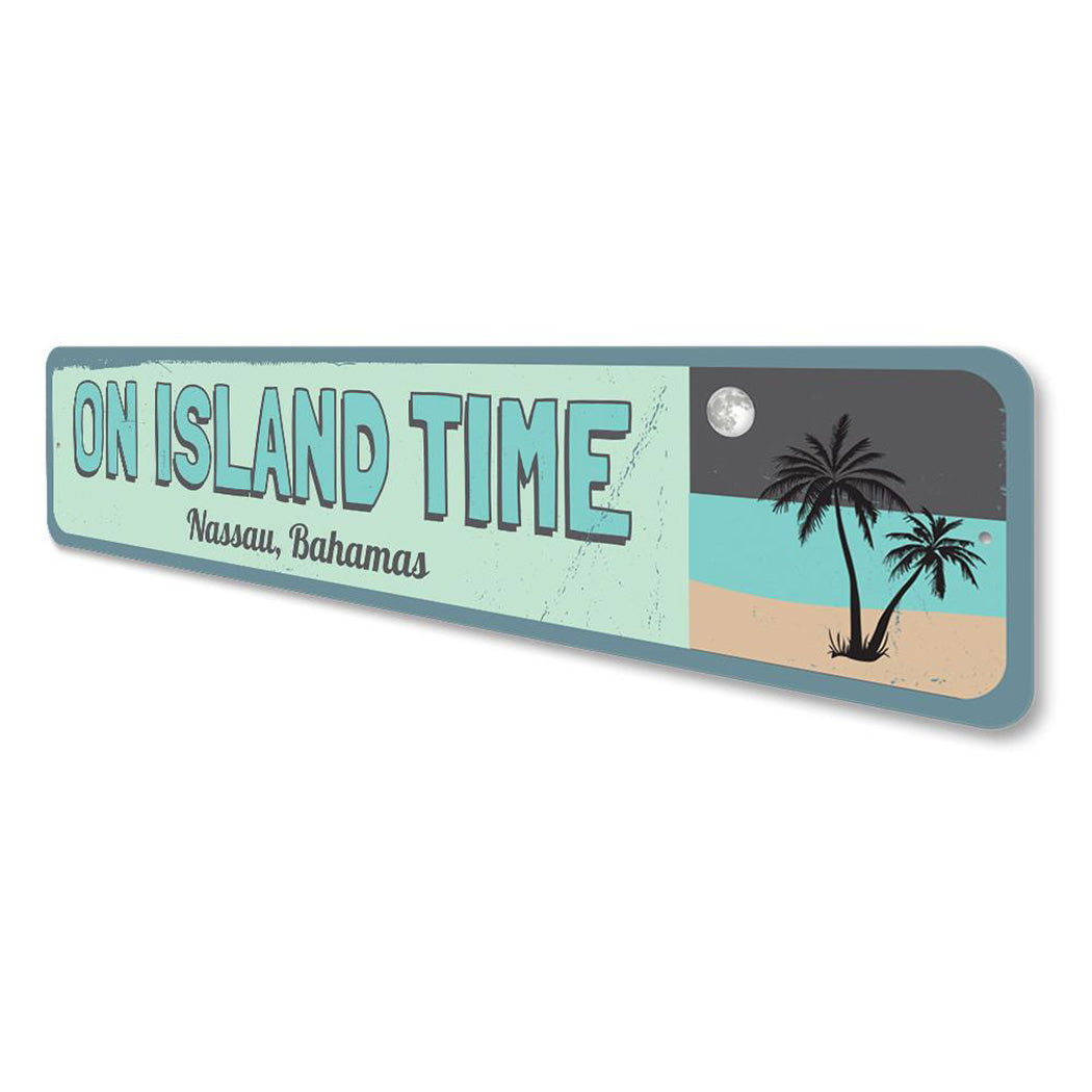 On Island Time Sign