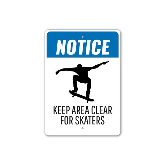 Clear for Skaters Sign