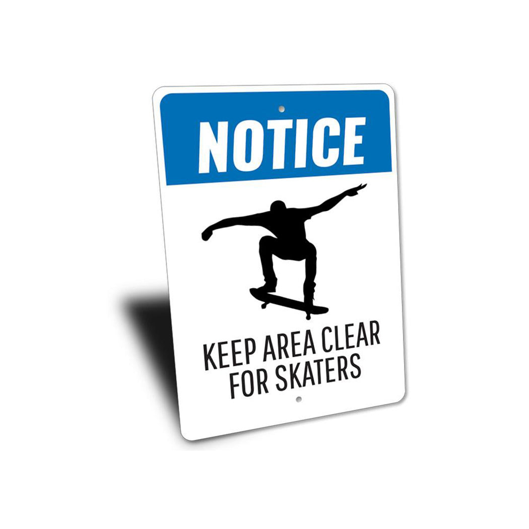 Clear for Skaters Sign