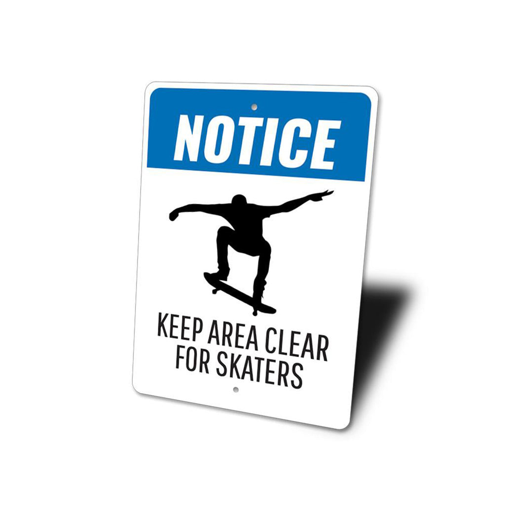 Clear for Skaters Sign