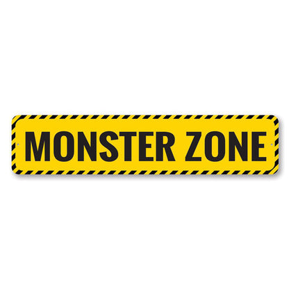 Monster Zone Metal Sign