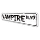 Vampire Boulevard Sign