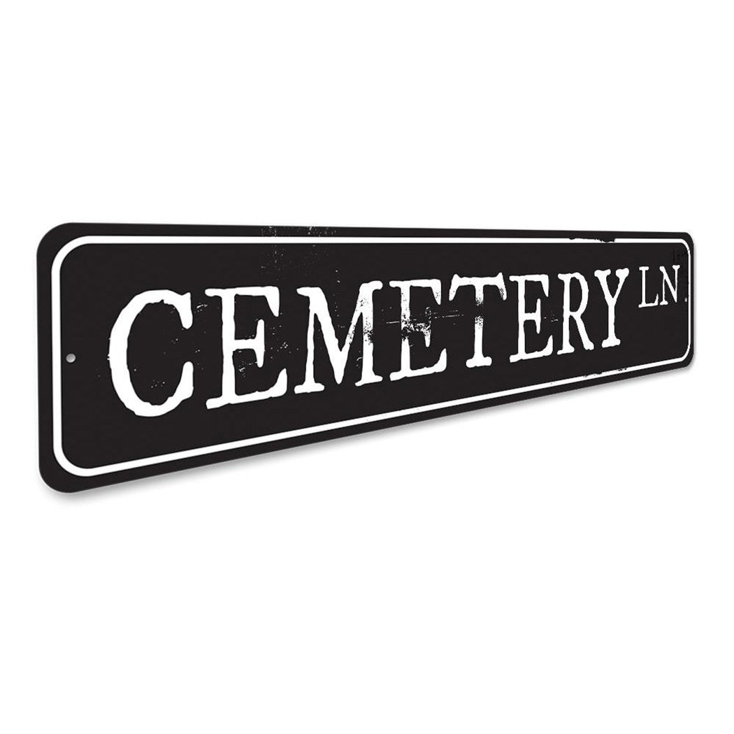 Cemetery Lane Sign