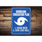 Hurricane Evacuation Sign