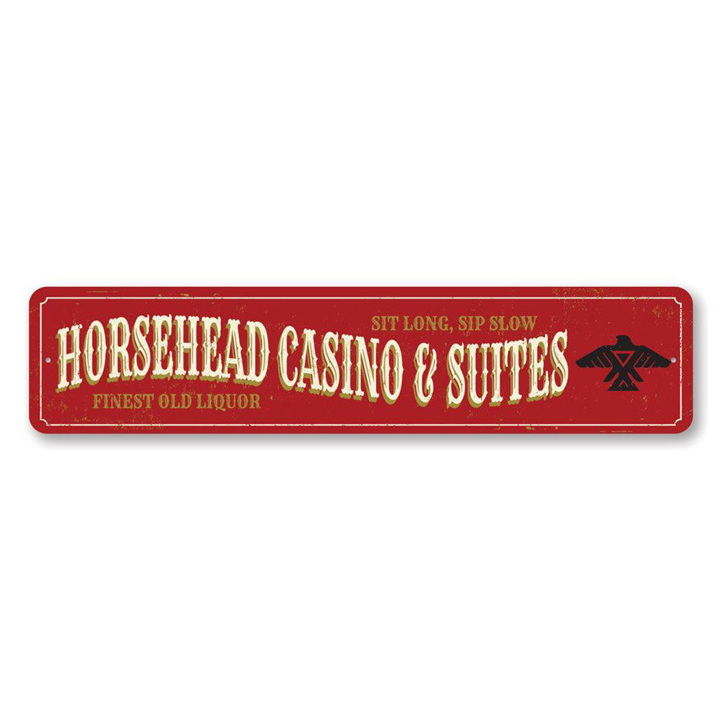 Horsehead Casino Metal Sign