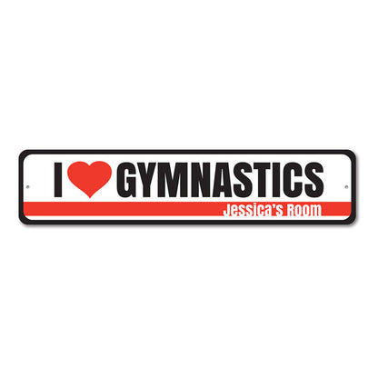 Gymnastics Metal Sign