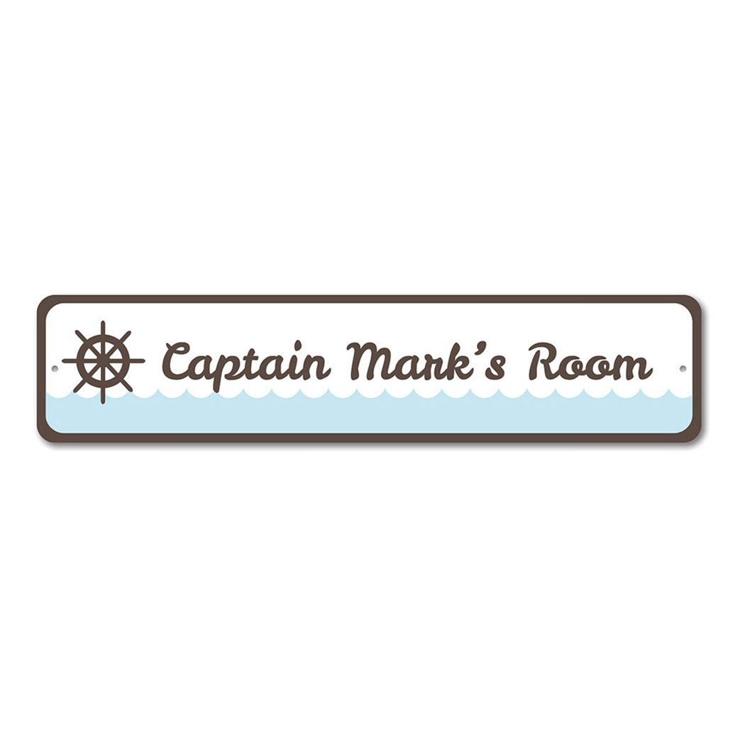 Ship Captain Metal Sign