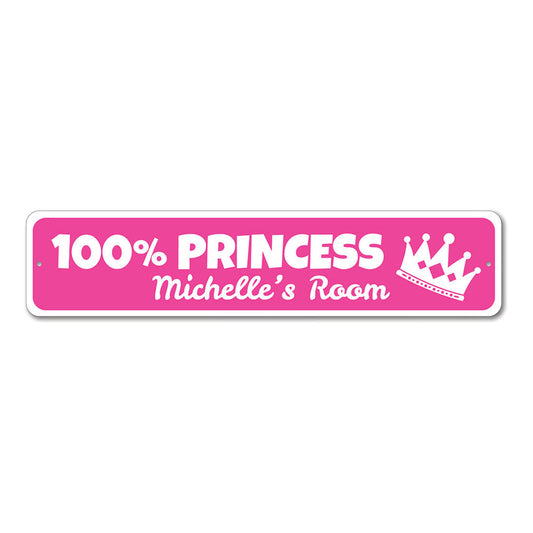Princess Crown Metal Sign