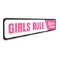 Girls Rule Sign