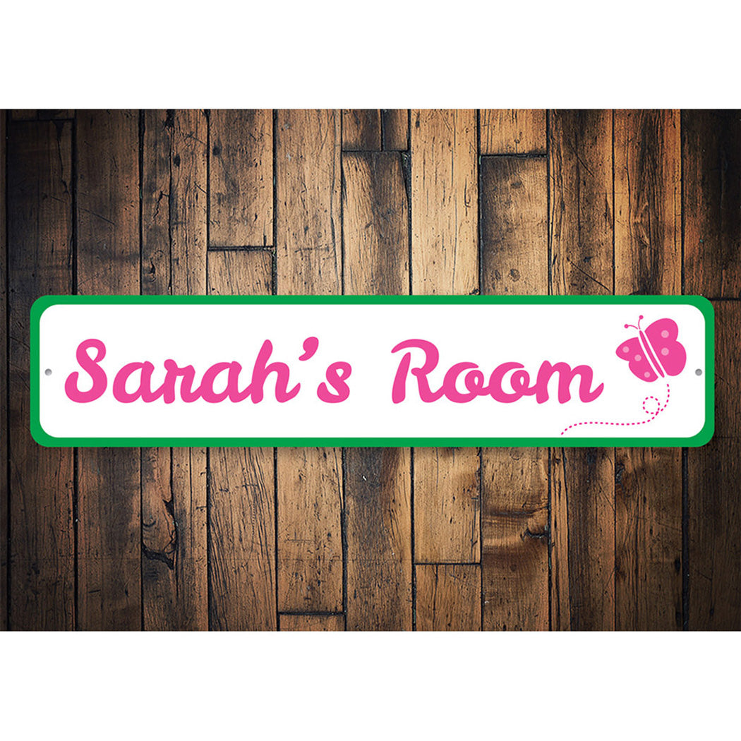 Kids Room Butterfly Sign