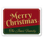 Vintage Merry Christmas Metal Sign