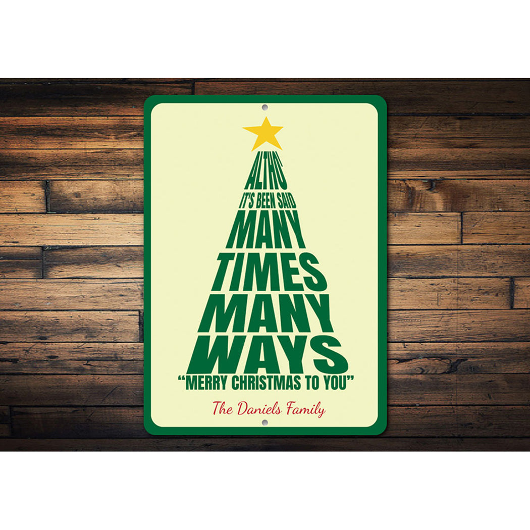 Christmas Song Sign