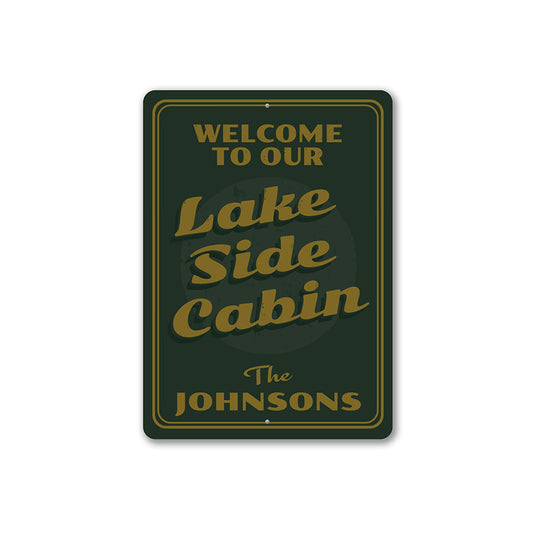 Lakeside Cabin Sign