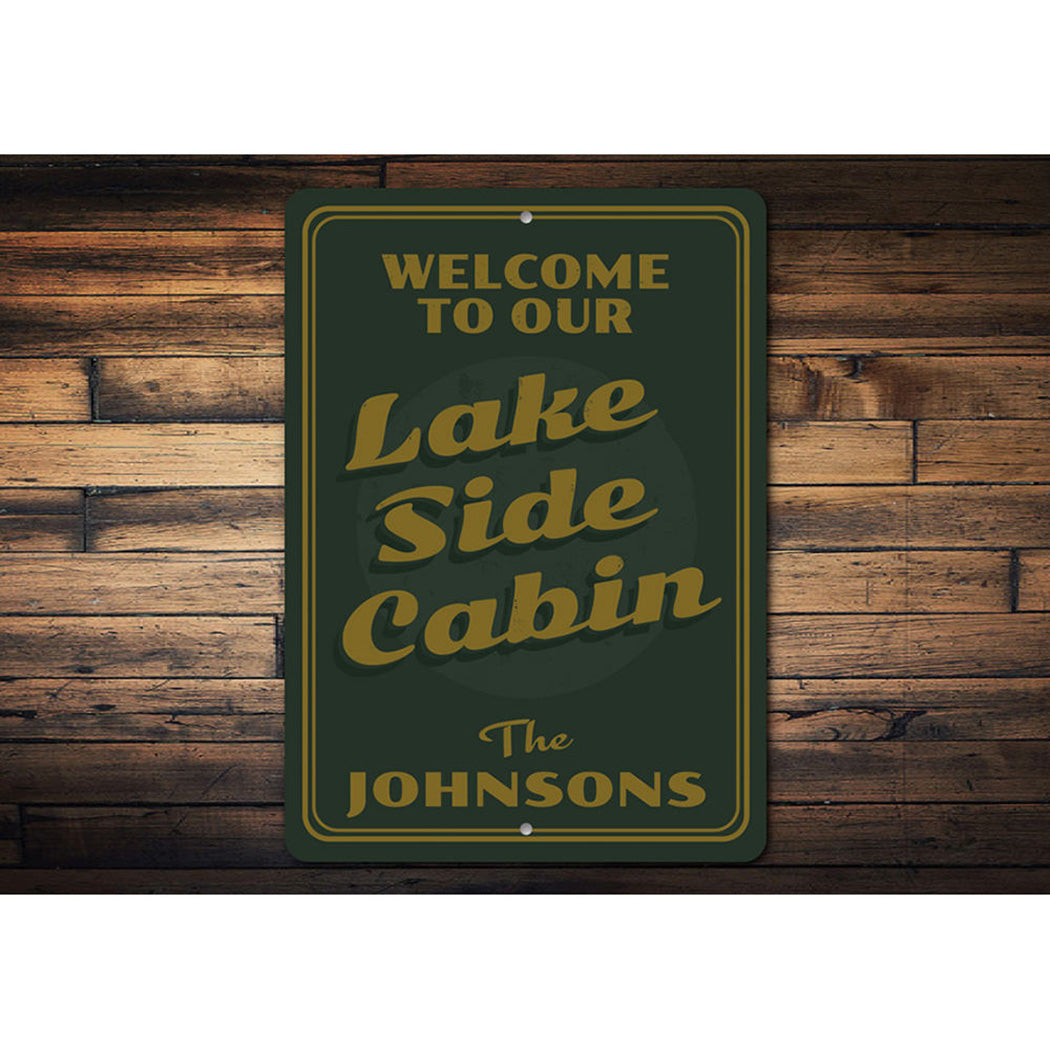 Lakeside Cabin Sign