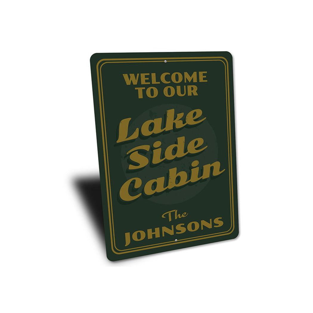 Lakeside Cabin Sign