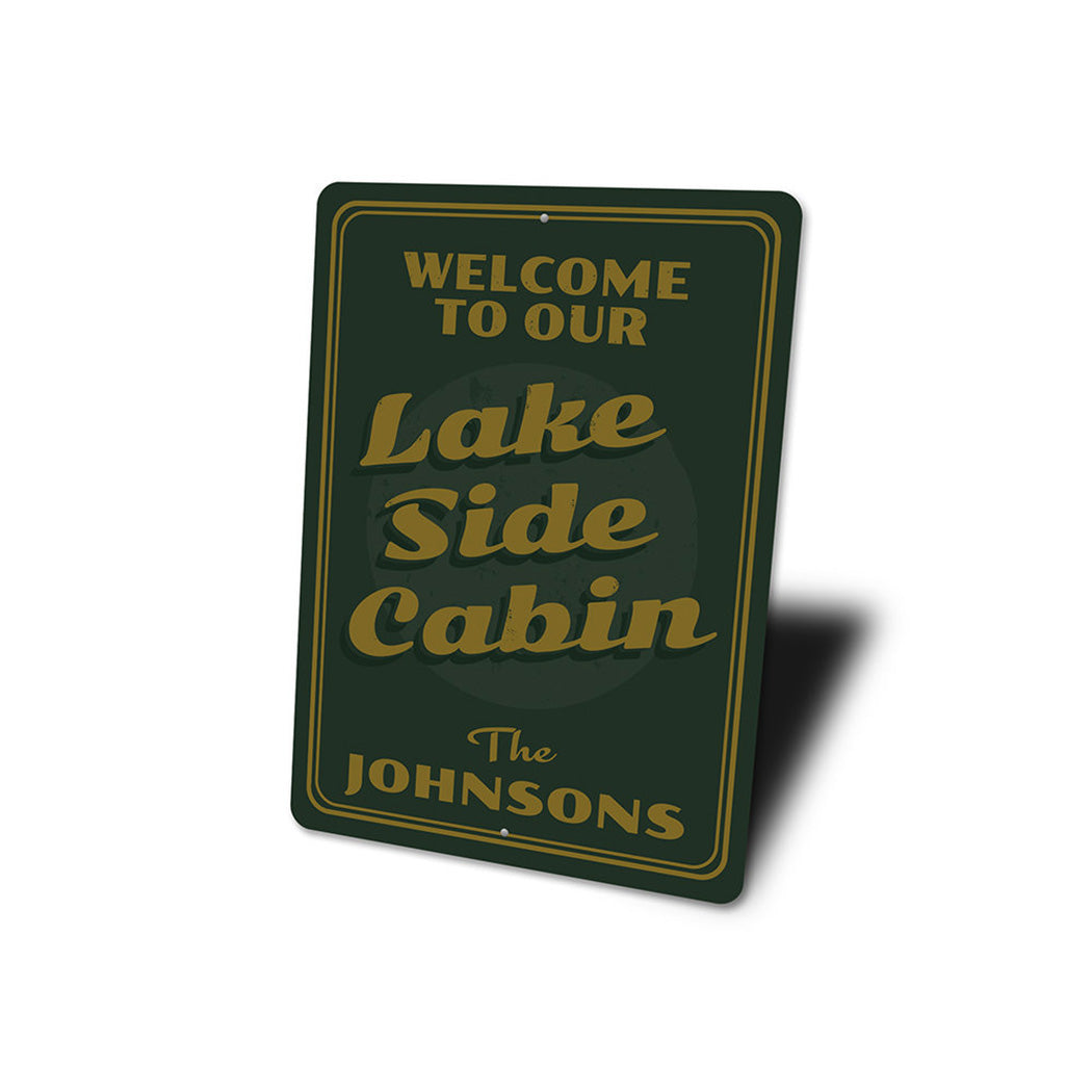 Lakeside Cabin Sign