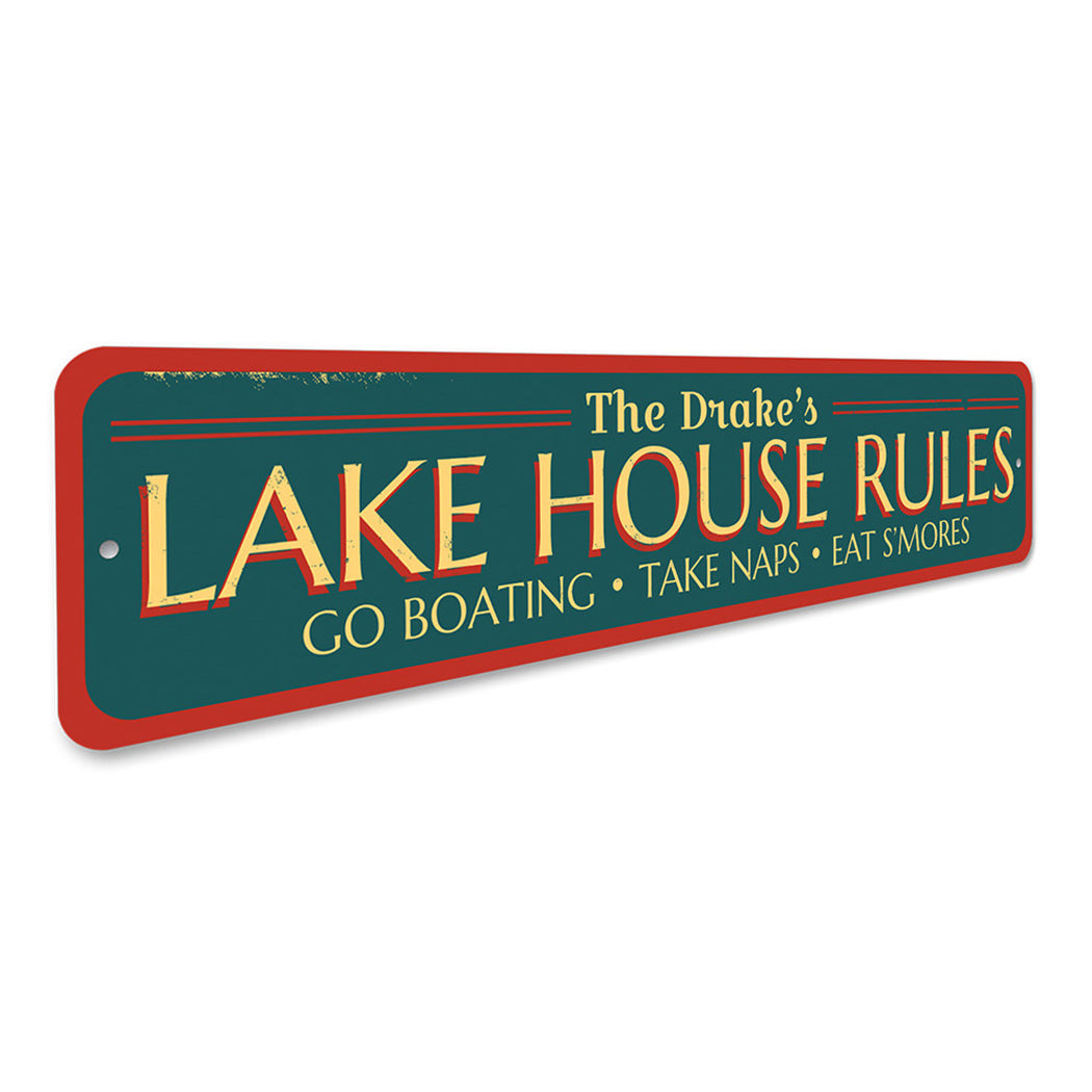 Lake Rules Sign