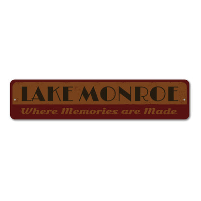 Lake Memories Metal Sign