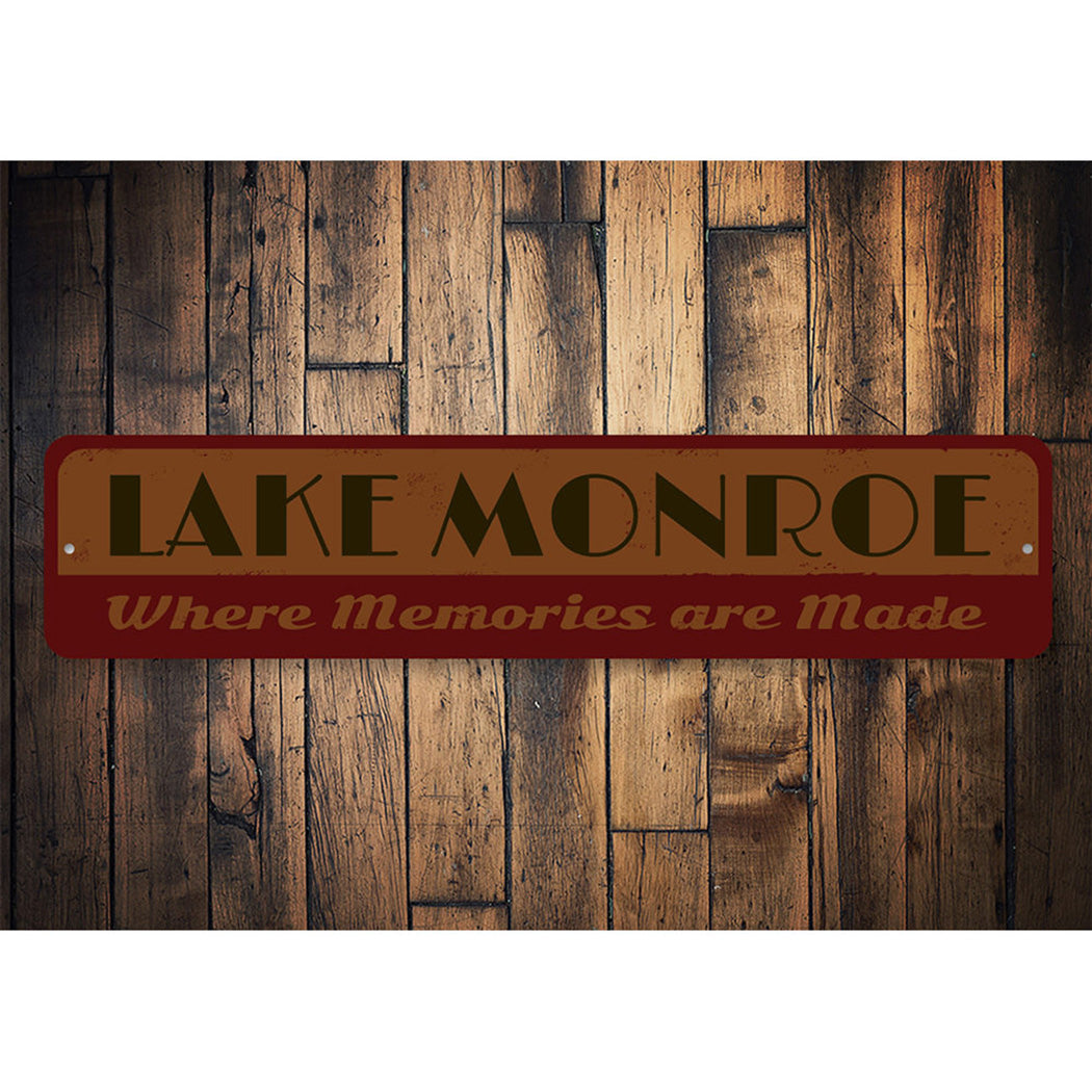 Lake Memories Sign