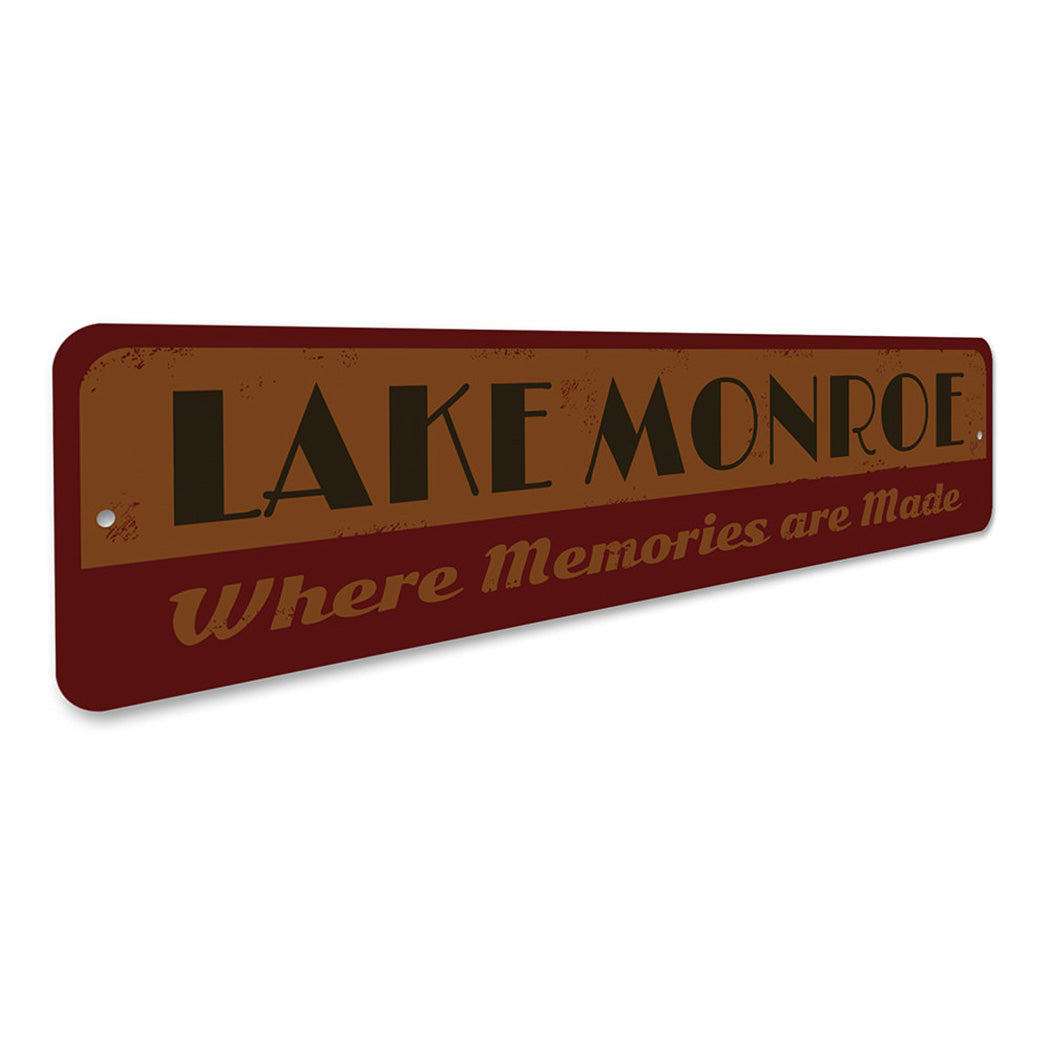 Lake Memories Sign