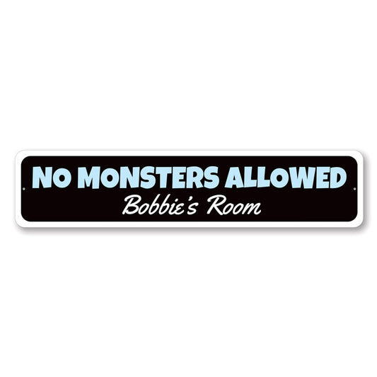 Monster Metal Sign