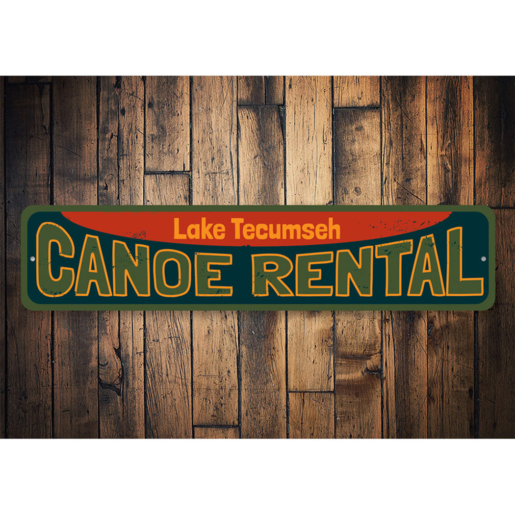 Canoe Rental Sign