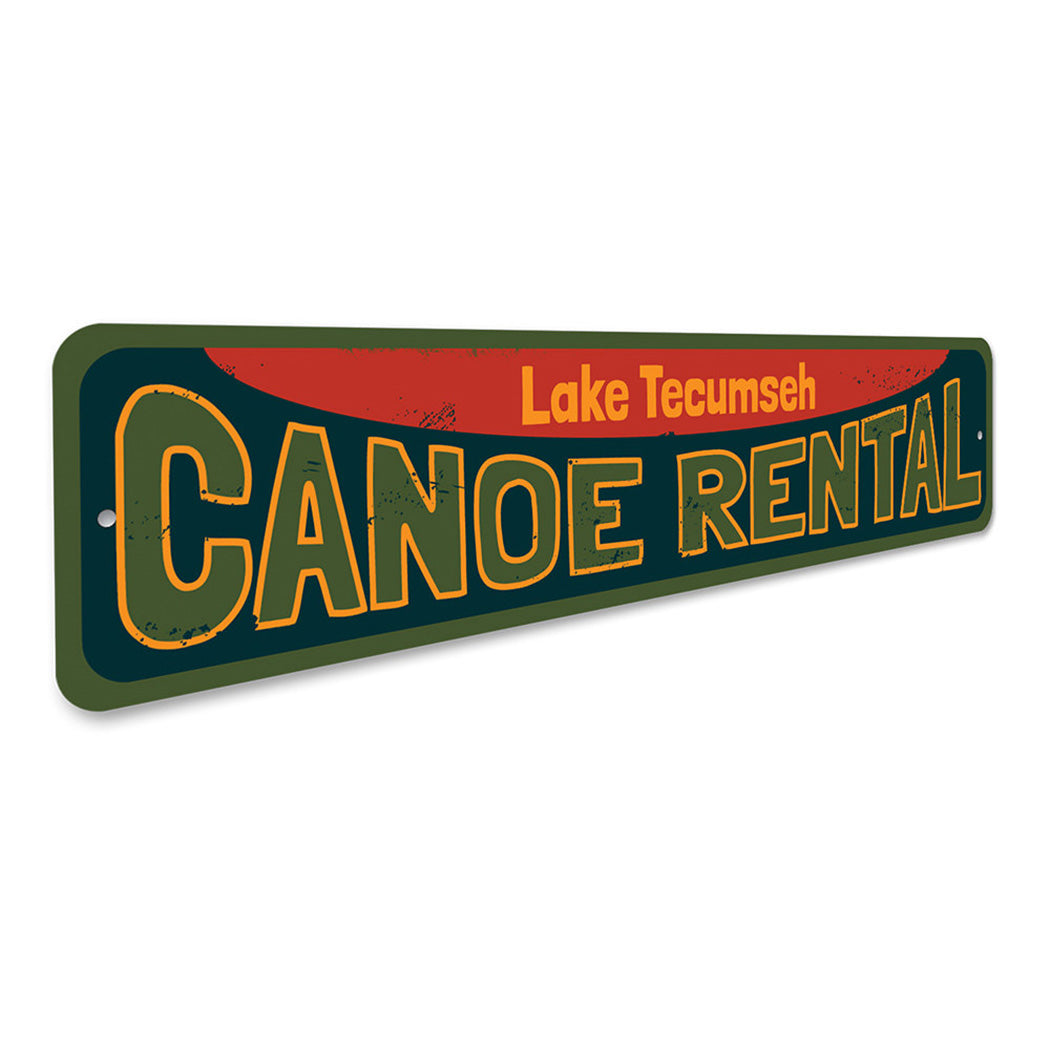 Canoe Rental Sign