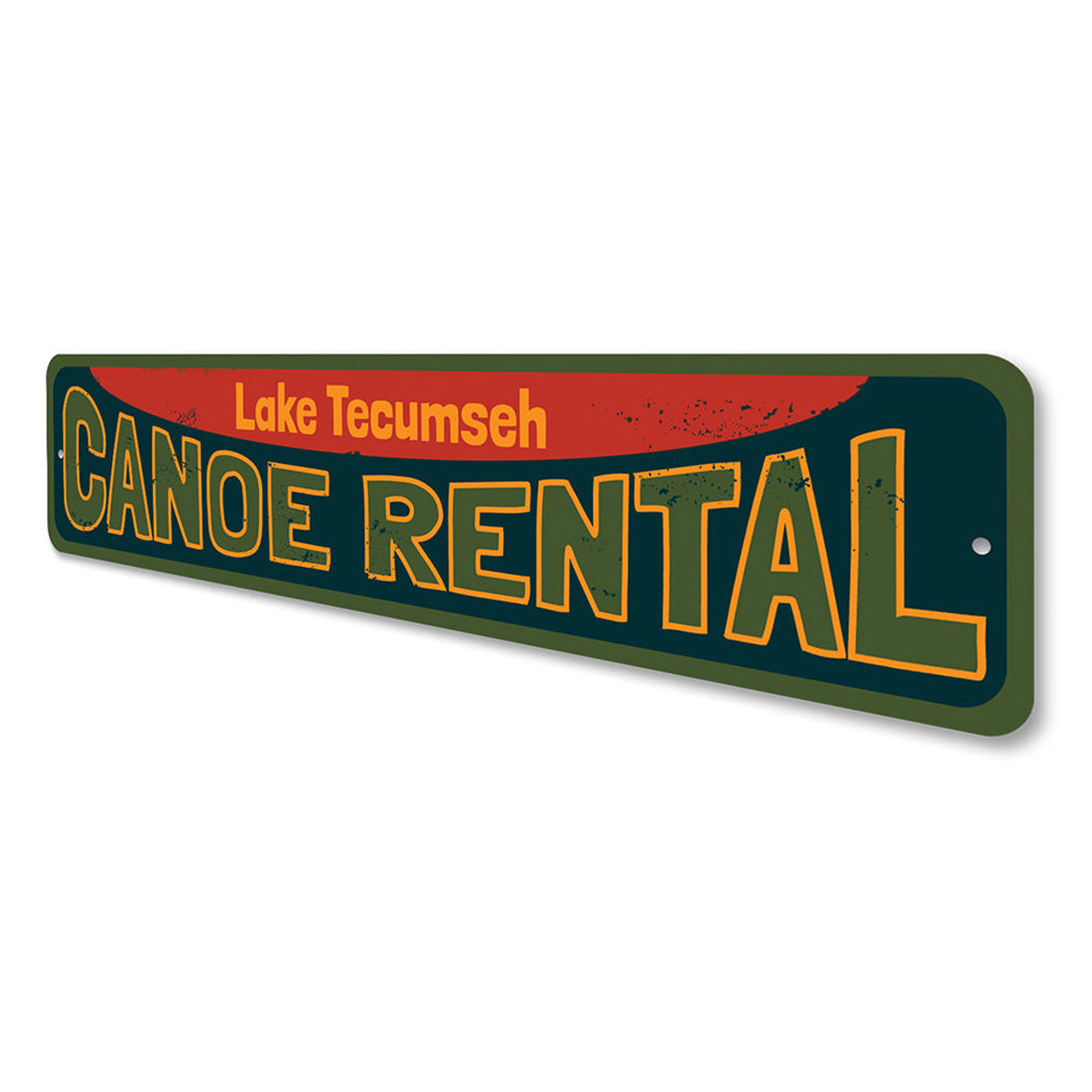 Canoe Rental Sign