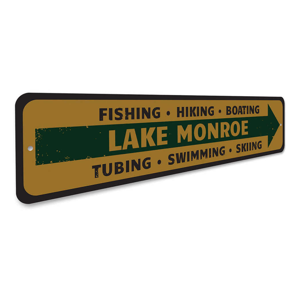 Lake Directional Sign