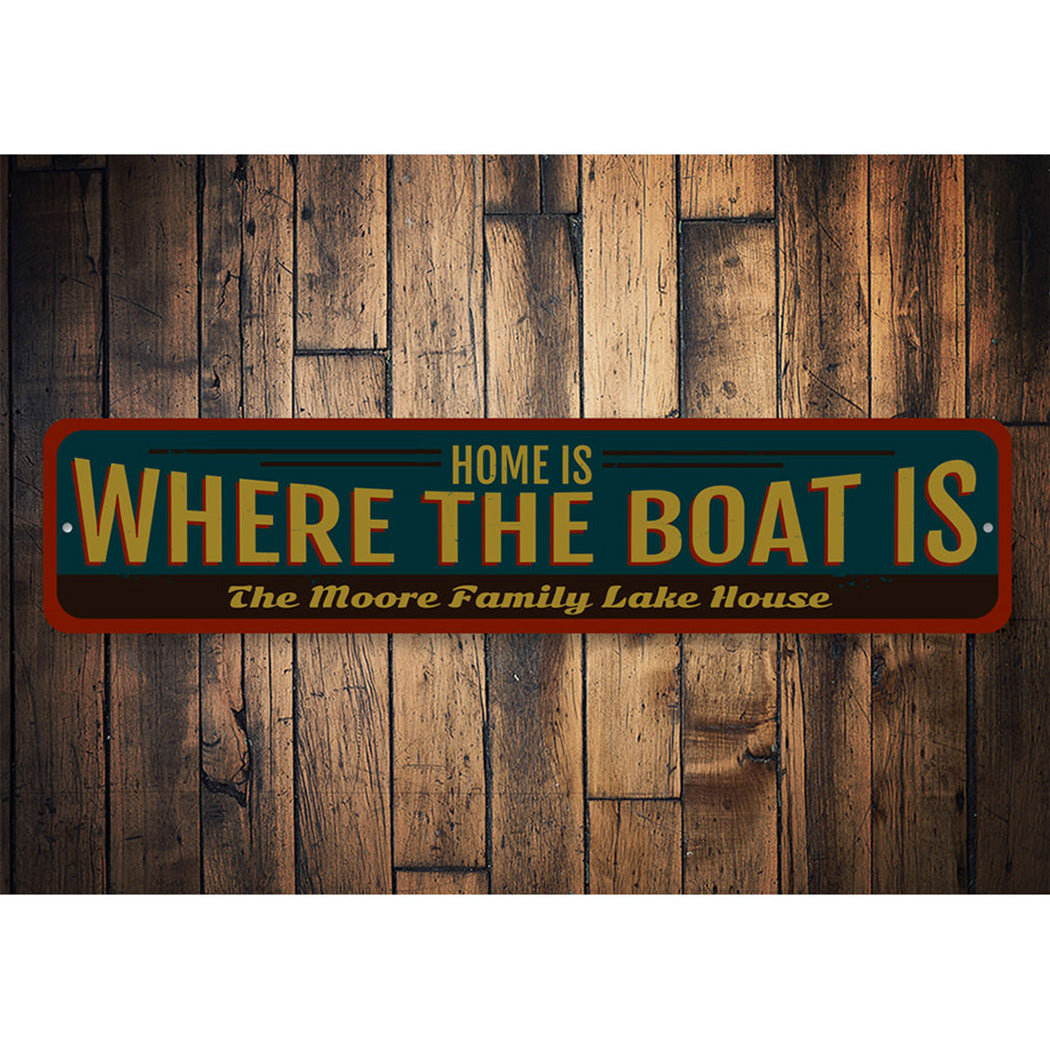 Home is Where the Boat is Sign